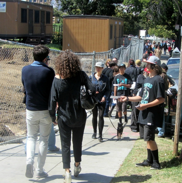 PAUL COCA'S GRANDSON PAUL PASSES OUT TRACTS AT DOLORES PARK SF